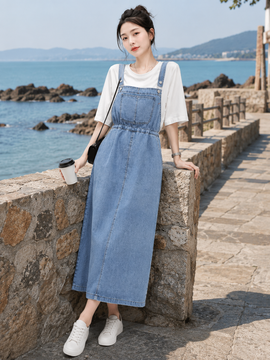 Jupe Salopette En Jeans