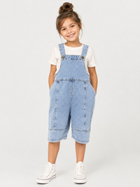 Salopette En Jean Enfants Bleu