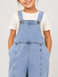 Salopette En Jean Enfants Bleu