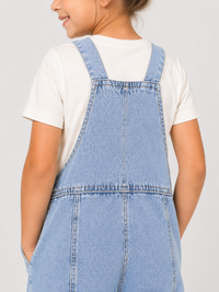 Salopette En Jean Enfants Bleu
