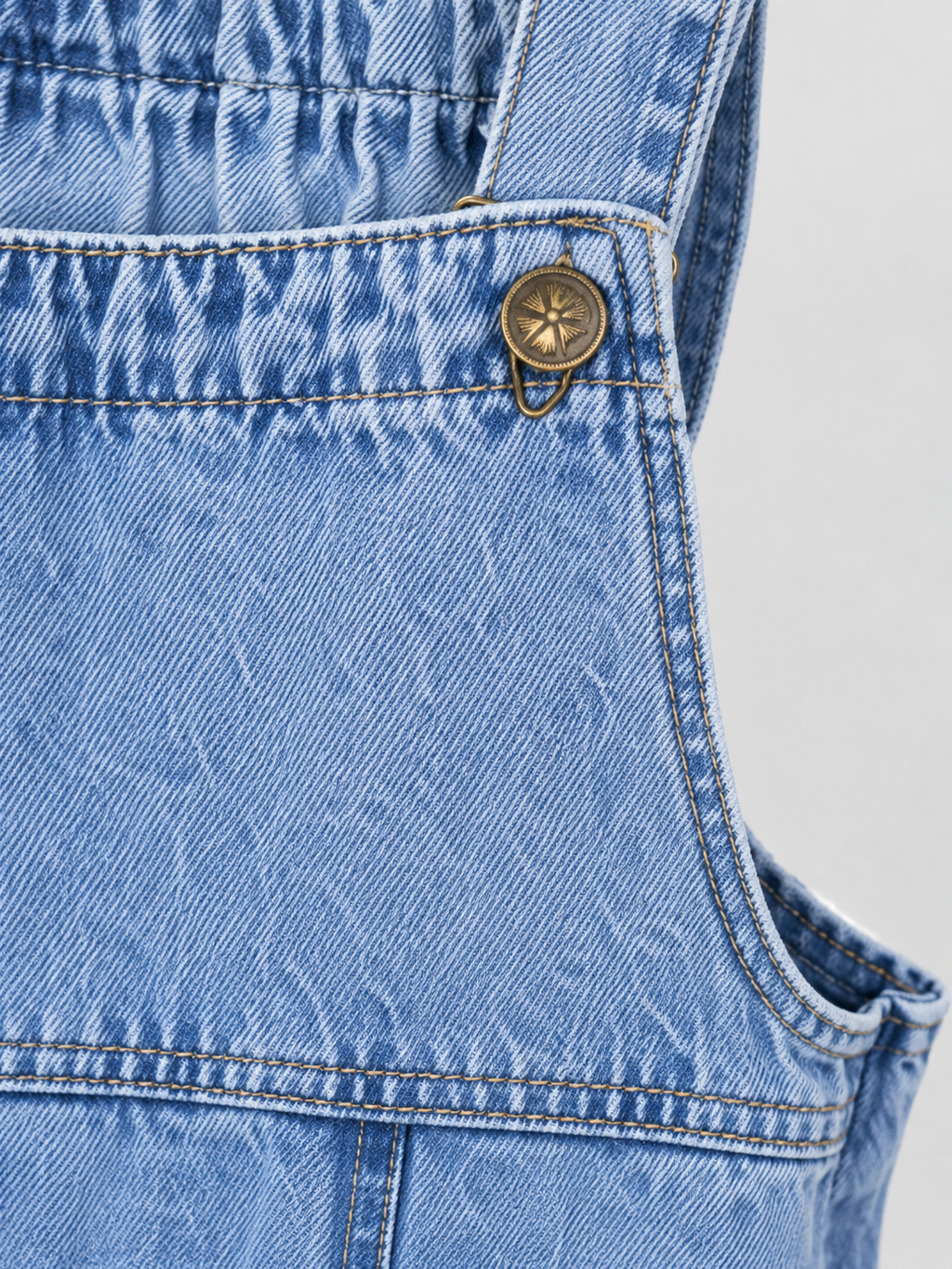 Salopette En Jean Enfants Bleu