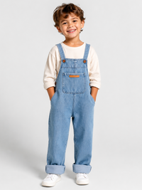 Salopette En Jean Enfants Bleu Clair