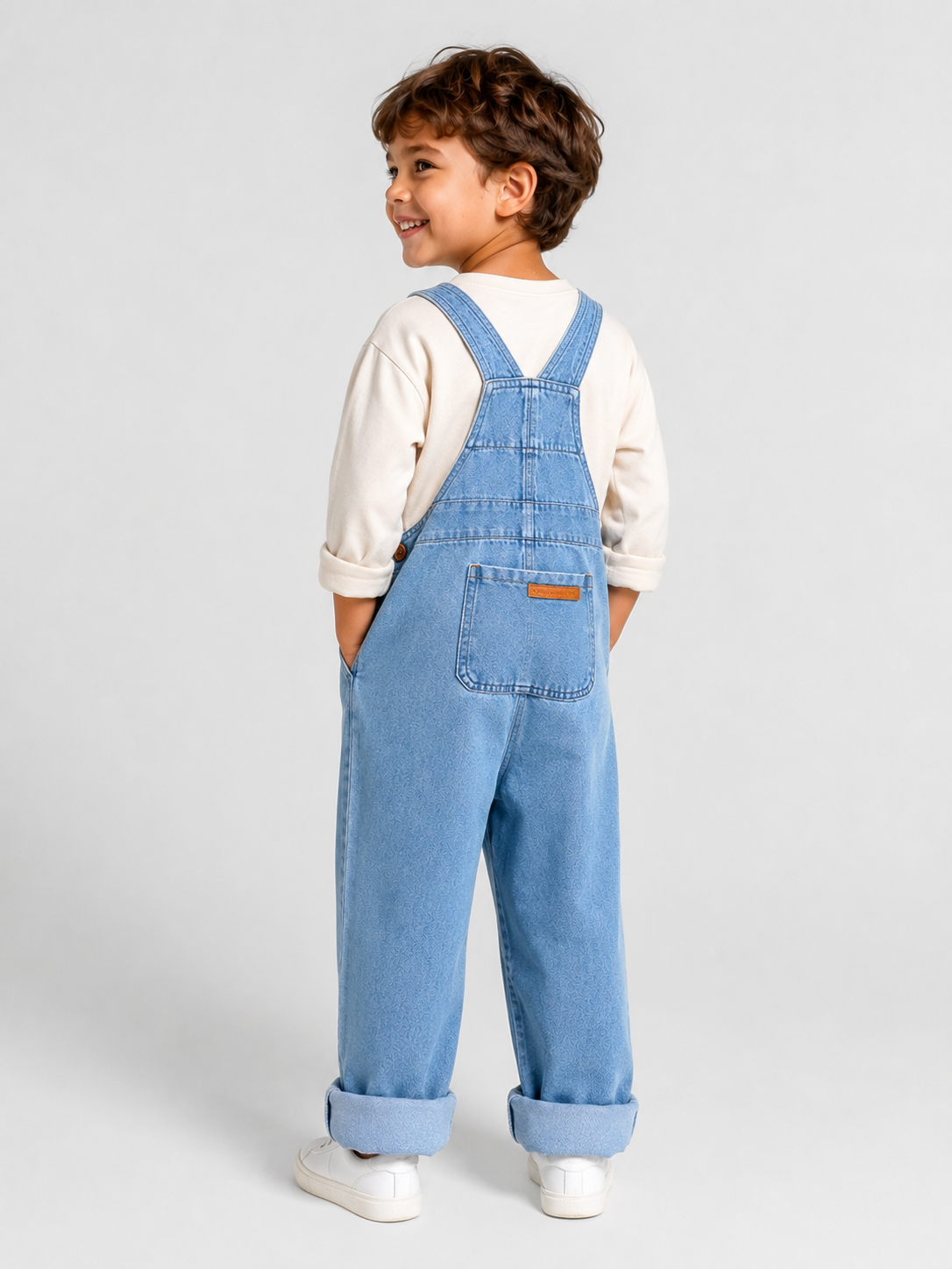 Salopette En Jean Enfants Bleu Clair