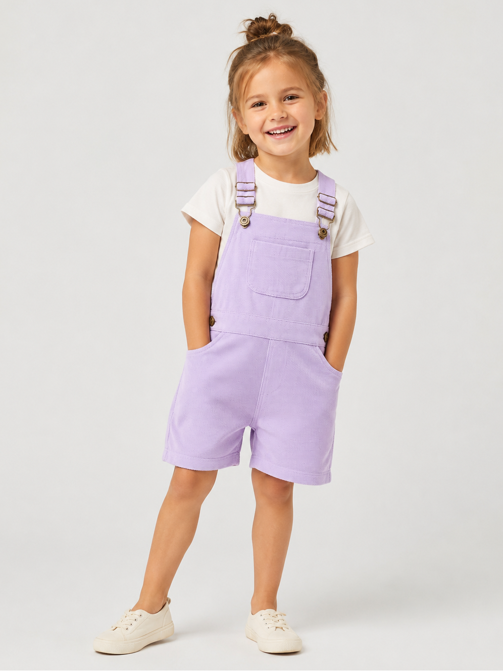 Salopette Short Enfant Violet
