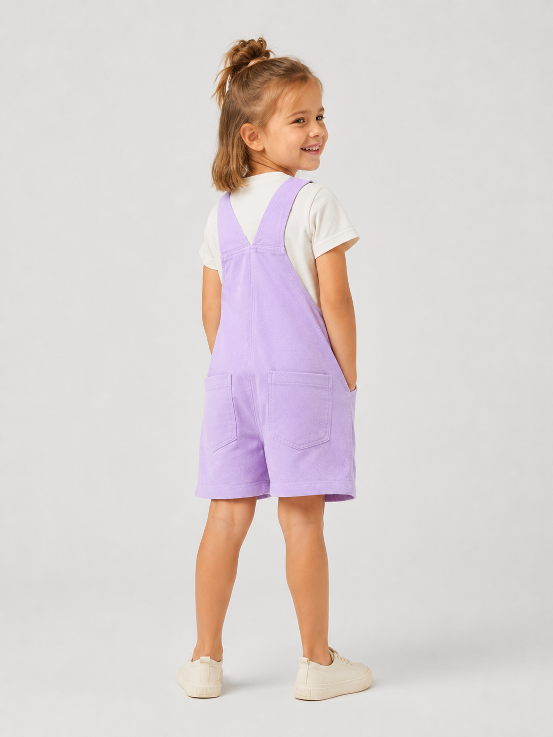 Salopette Short Enfant Violet