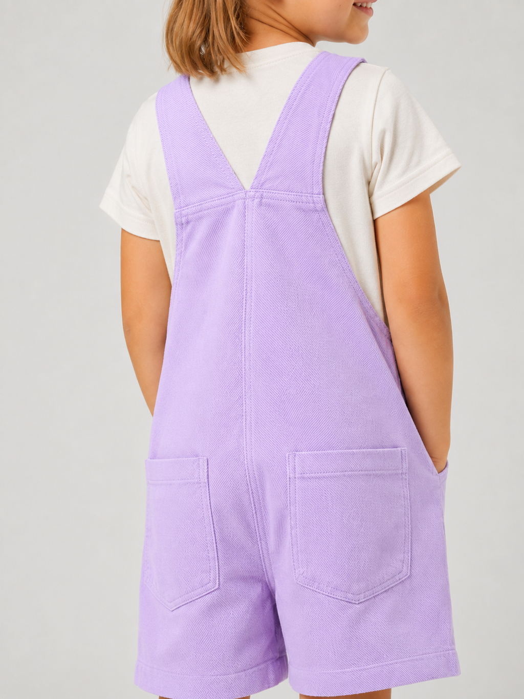 Salopette Short Enfant Violet