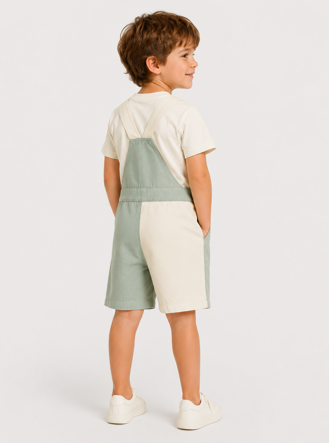 Salopette Short Enfant Vert