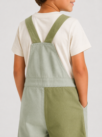 Salopette Short Vert Enfant