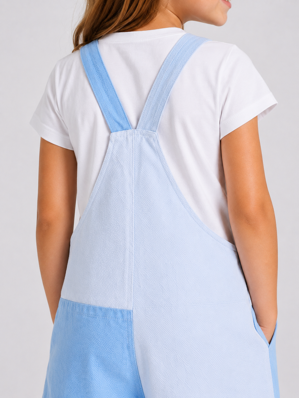 Salopette Short Enfant Bleu