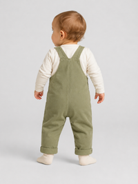 Salopette Bébé Velours Vert