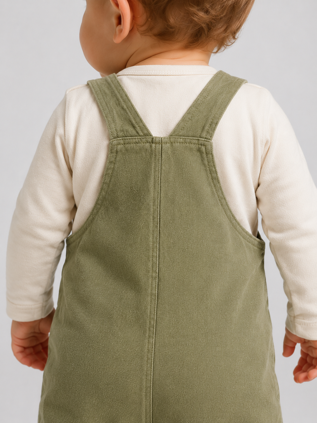 Salopette Bébé Velours Vert