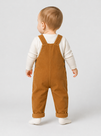 Salopette Bébé Velours Camel