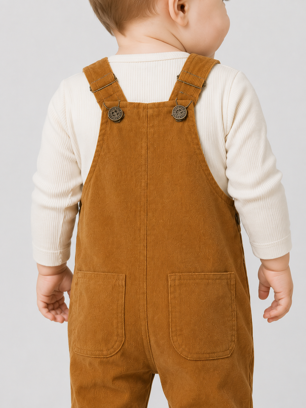 Salopette Bébé Velours Camel