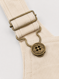 Salopette Bébé Velours Beige