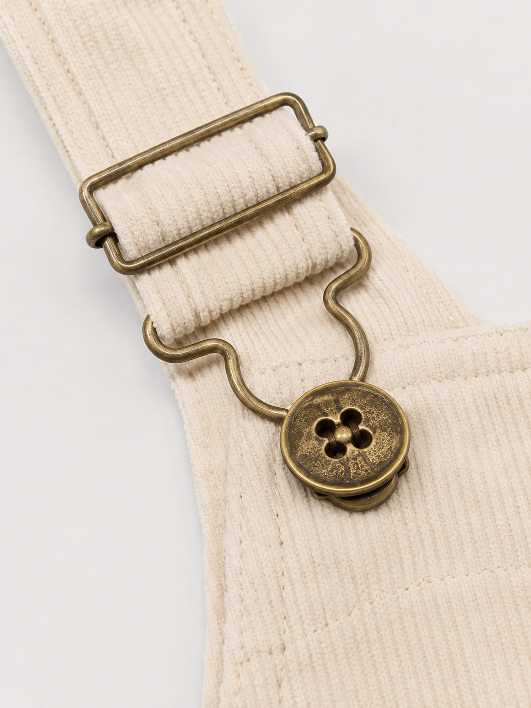 Salopette Bébé Velours Beige