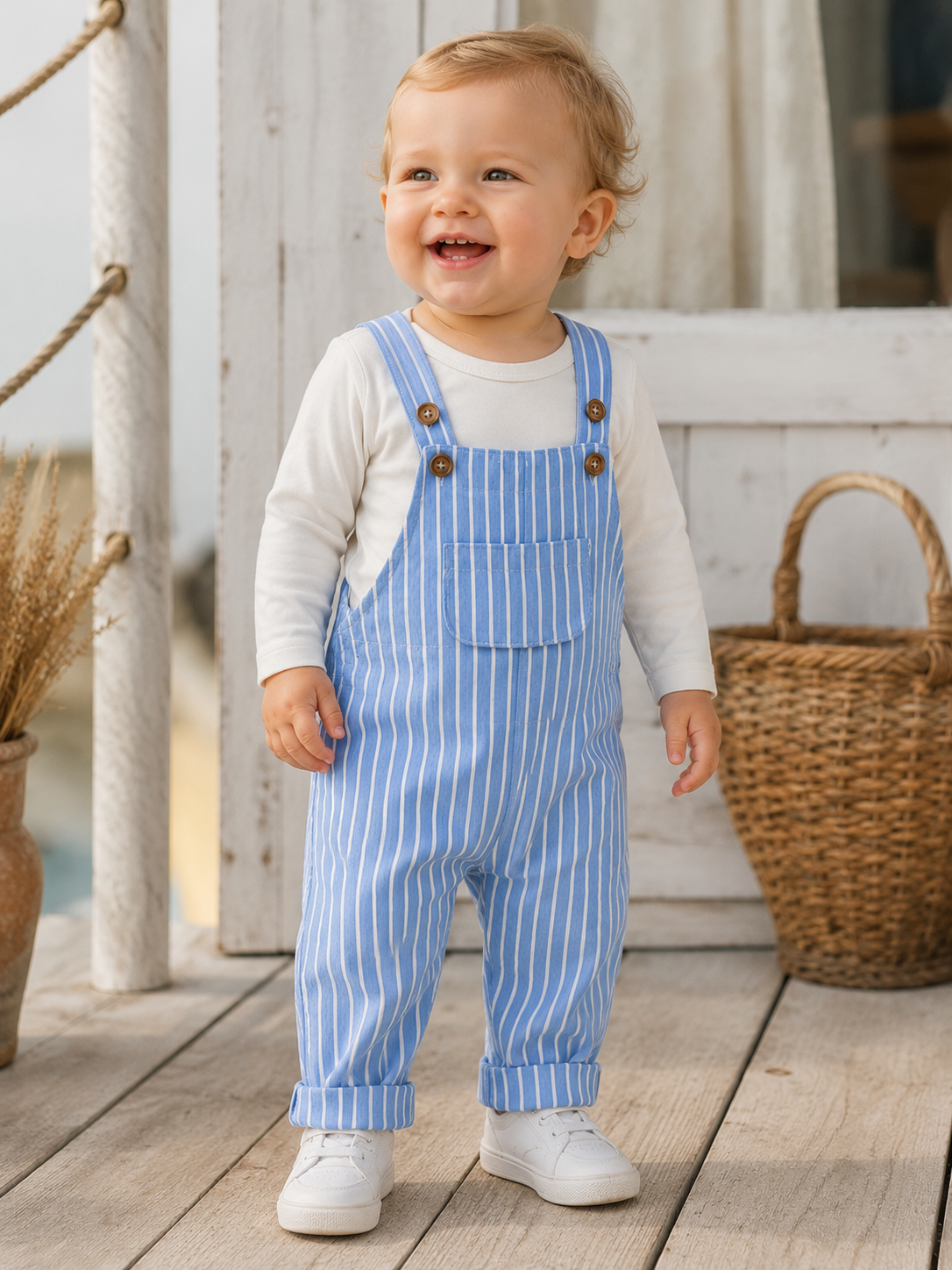 Salopette Bleu Bébé