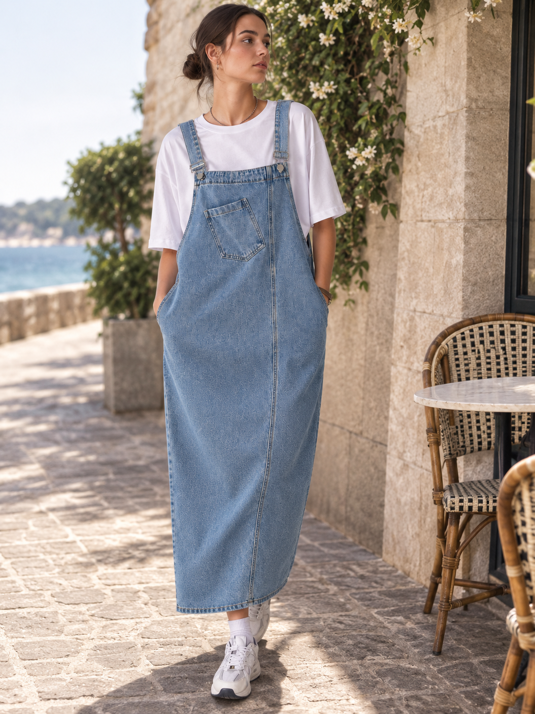 Robe Salopette Jeans Femme