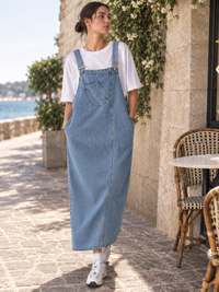 Robe Salopette Jeans Femme