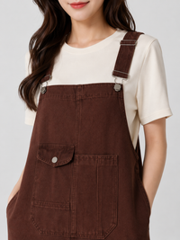 Robe Salopette En Jean Femme