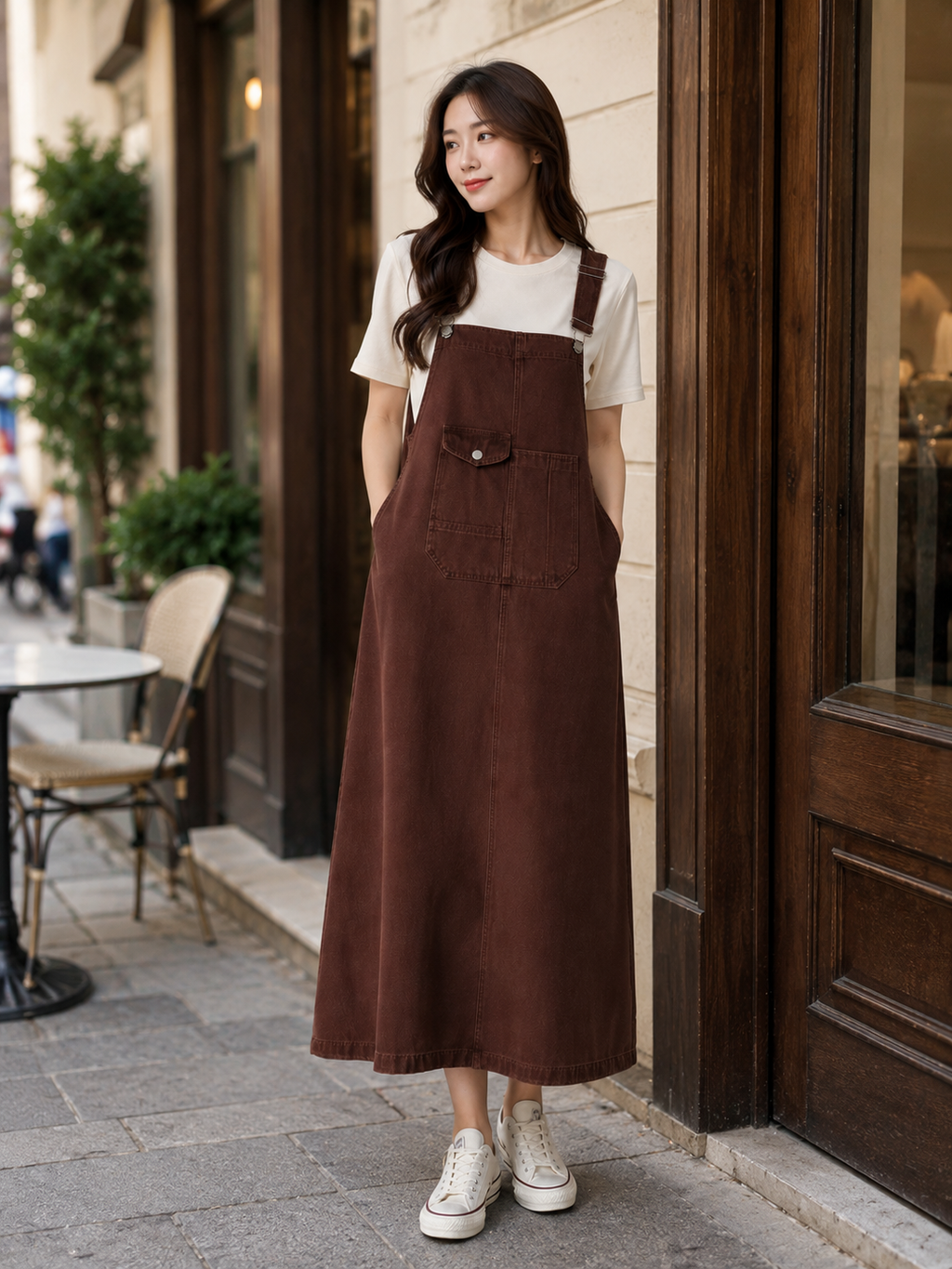 Robe Salopette En Jean Femme