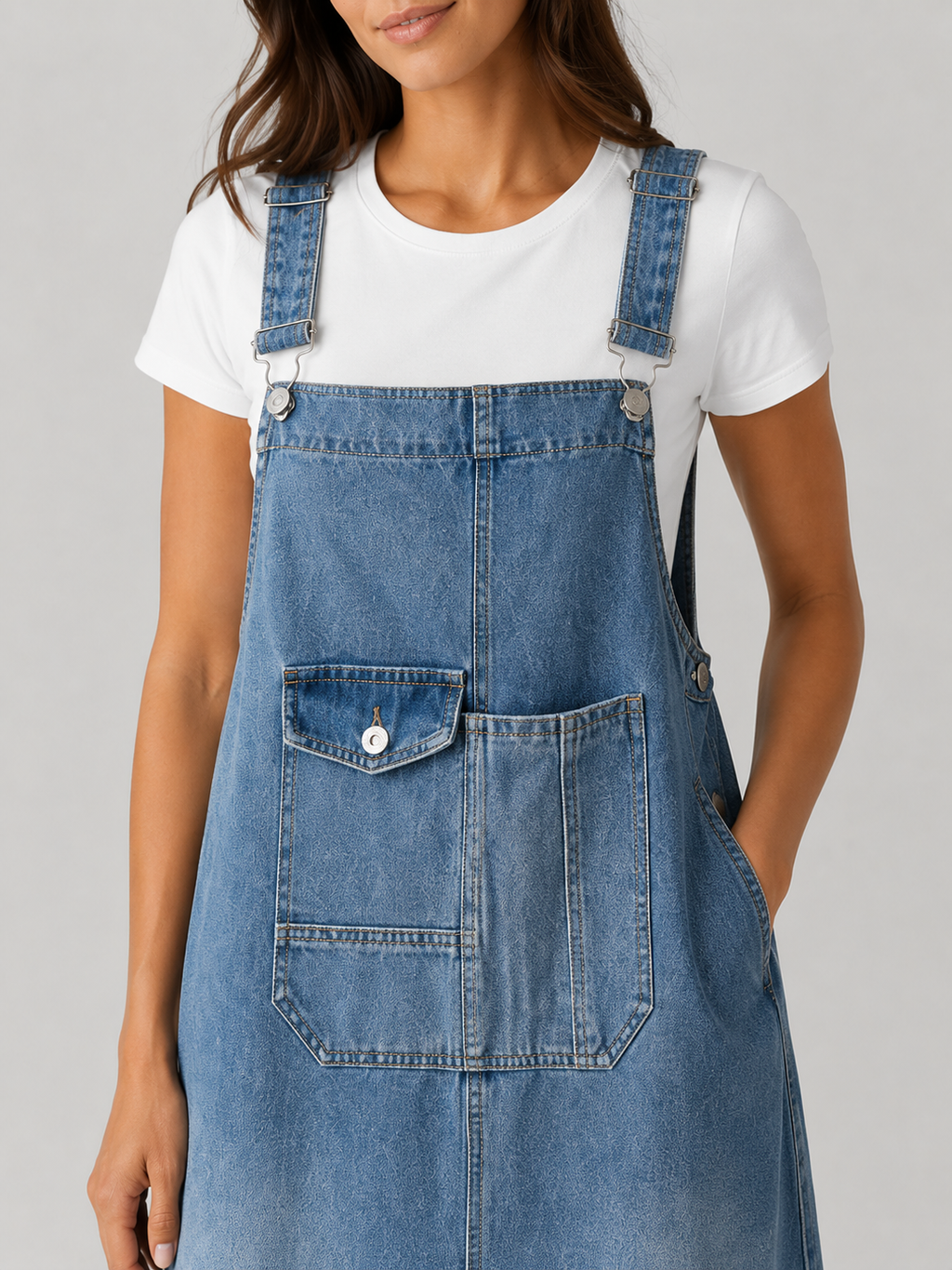 Robe Salopette Adulte En Jeans