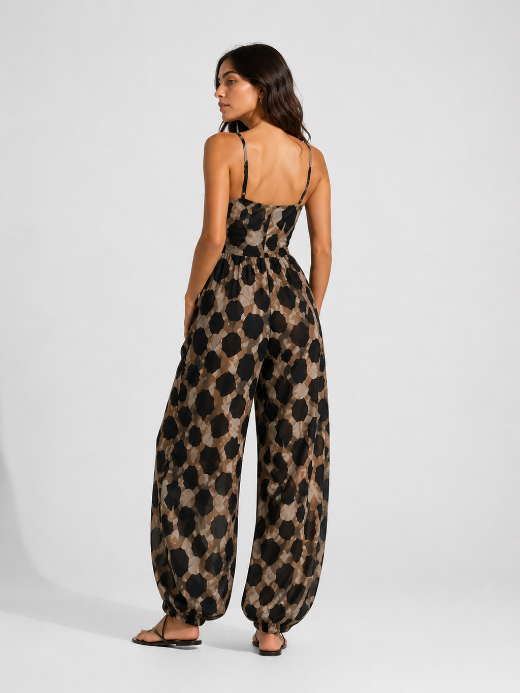 Leopard Salopette Femme