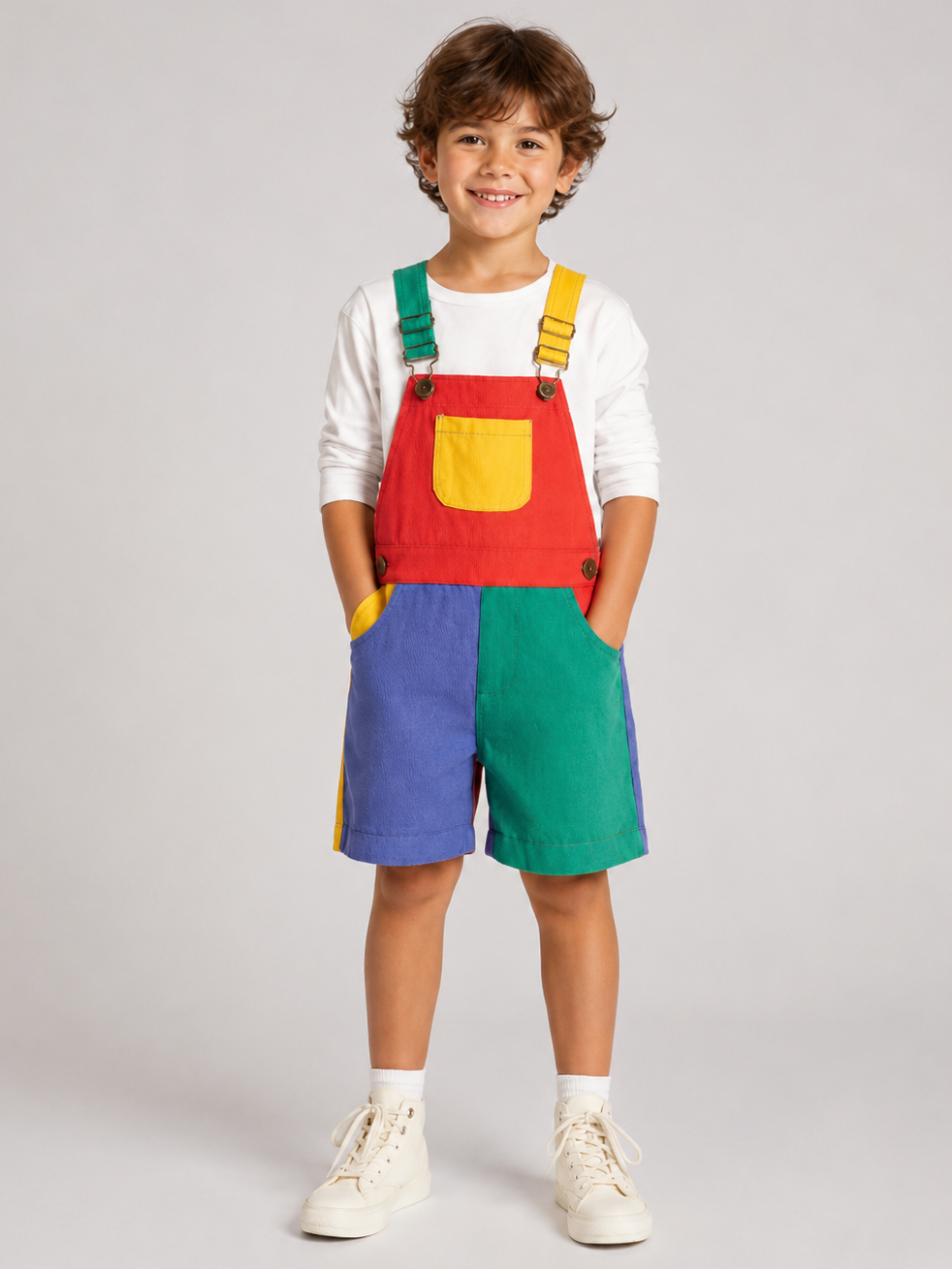 Salopette Short Enfant Multicolore