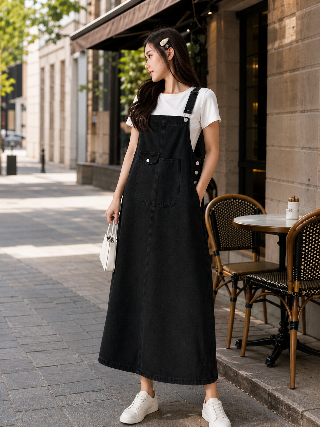 Robe Salopette Noir